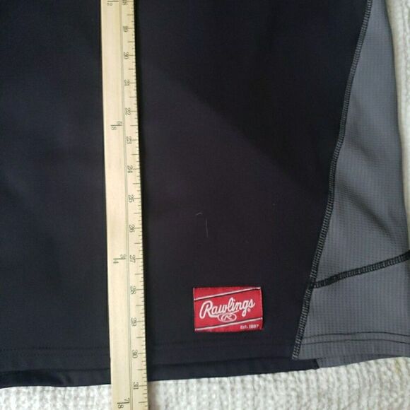 Rawlings Jersey MC Momentum Black Gray Long Sleeves Men's Size XL - Picture 6 of 11